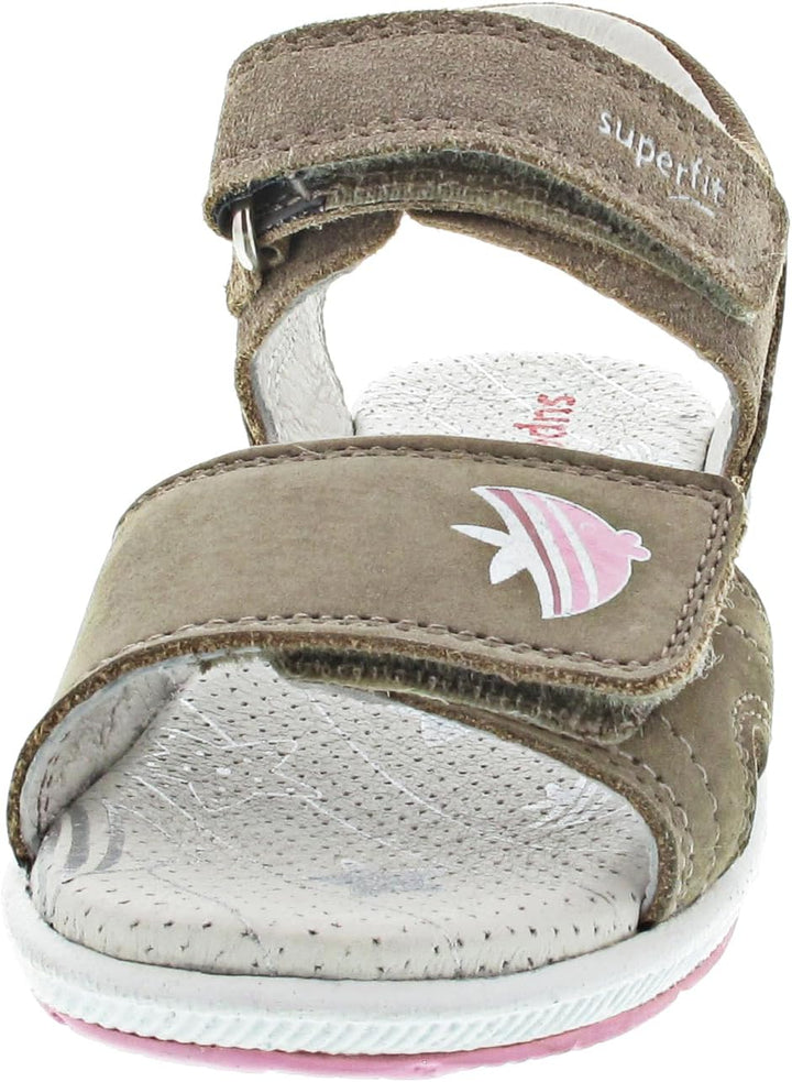 Superfit Mädchen Emily Sandale 25 EU Beige Rosa 4000, 25 EU Beige Rosa 4000
