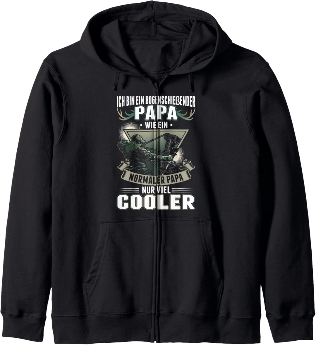 Bogenschütze Papa wie ein normaler Papa nur viel cooler Kapuzenjacke