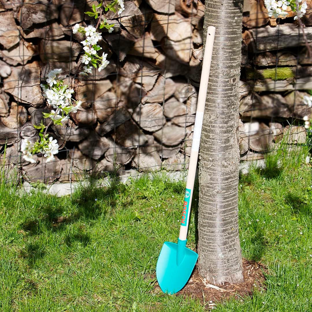 Theo Klein 2716 Bosch Garten Schaufel 'Frankfurt', Robuste Kinder-Schaufel mit stabilem Stiel, Prakt