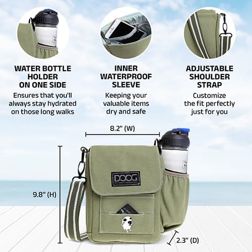 DOOG Walkie-Tasche – verstellbare Leckerli-Tasche für Hunde mit Kotbeutel & Wasserflaschenfächern –