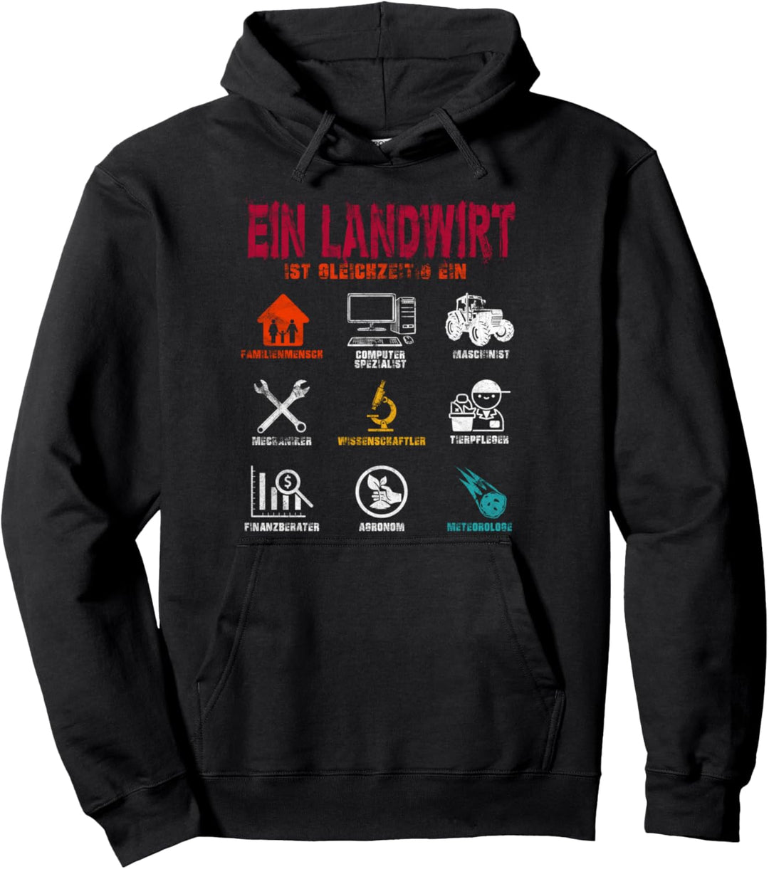 Landwirt Ist Gleichzeitig Vintage Bauer Landwirt-schaft Pullover Hoodie