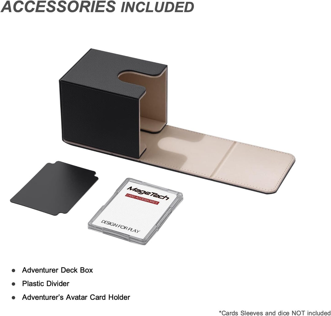 Mage Tech Adventurer [Hero] Modulare Deckbox - passt für 99 doppelt gesleevte Karten - Avatar-Halter