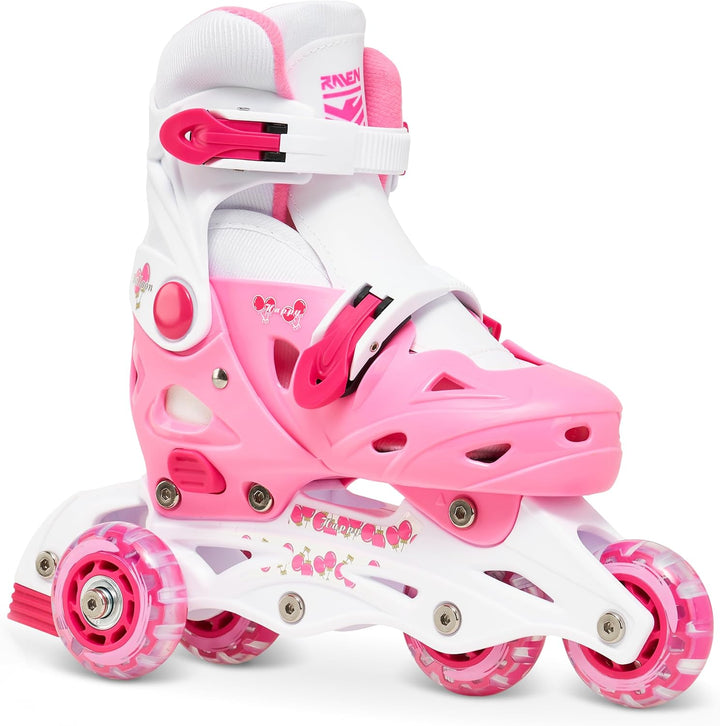 RAVEN 4in1 Inline Skates Triskates Rollschuhe Schlittschuhe Inliner für Kinder Mädchen Jungen verste