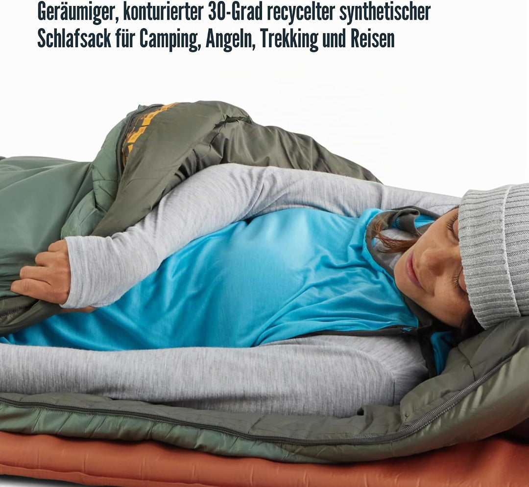 SEA TO SUMMIT - Boab Schlafsack aus Kunstfaser (–1 °C) - Rechteckig - Durchgehender Reissverschluss