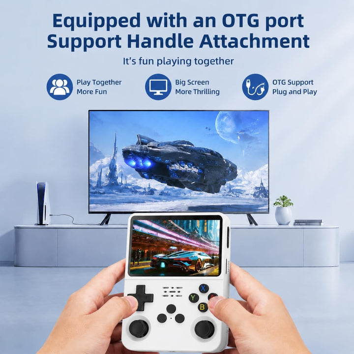 Anbernic RG351M Handheld Spielkonsole WiFi/Bluetooth, Retro Konsole mit 64G TF Card 2500 Spiele, RK3