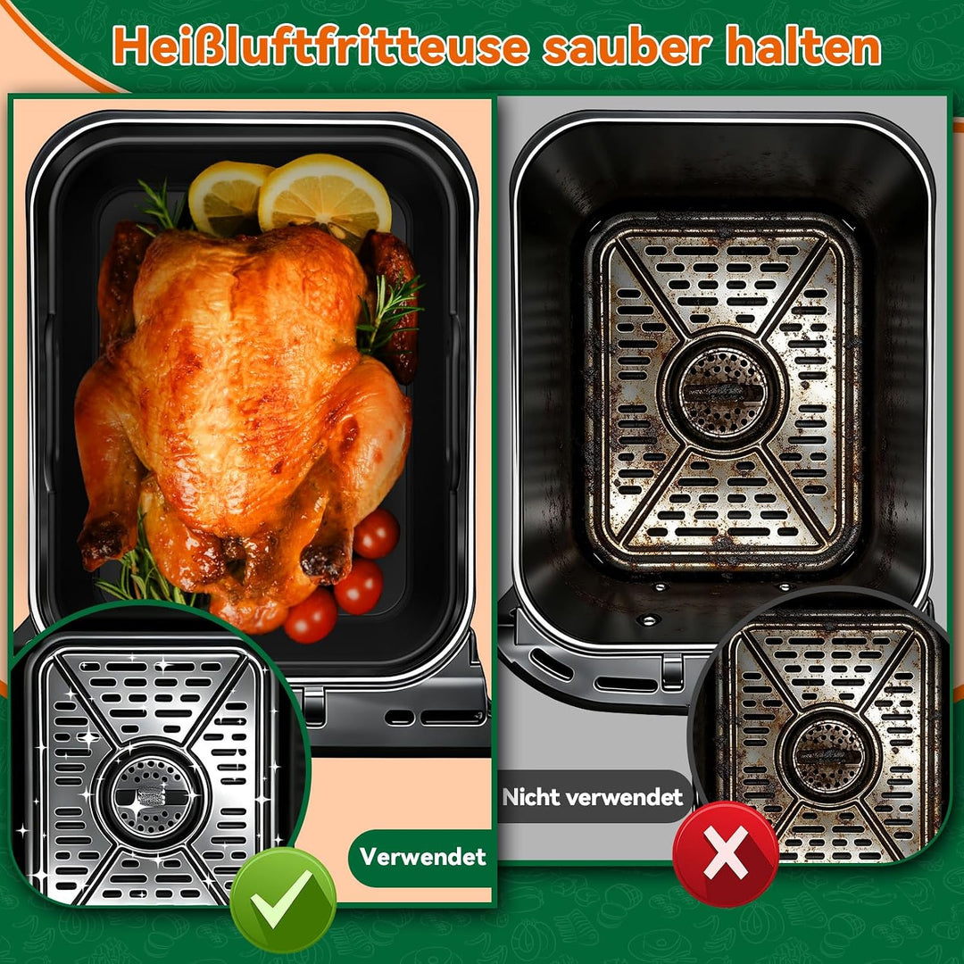 27 Artikel Heissluftfritteuse Zubehör für Ninja 9.5L Air Fryer DZ400EU, DZ400EUSTGD/AF400EU, AF400EU