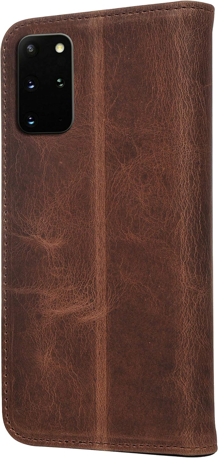 Porter Riley - Lederhülle für Samsung Galaxy S20 Plus. Premium Echtleder Standhülle/Cover/Brieftasch