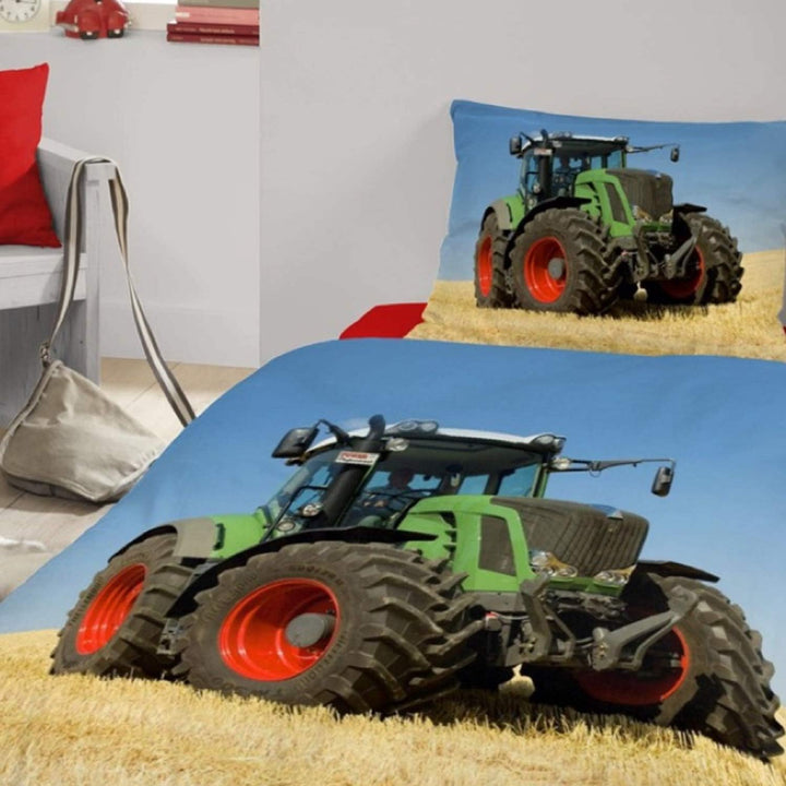 Good Morning! 4208-P bettwäsche mit Traktor, 100% Baumwolle, Multi Colour, 200x135x0.5 cm 200x135x0.