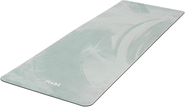 FLXBL Reise Yogamatte und Auflage – Dünn, Leicht, Faltbar und Waschbar Sage, Sage