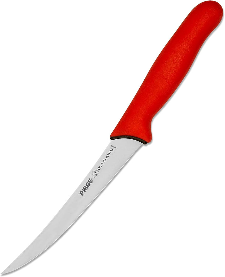 Pirge Butcher's MasterGrip Ausbeinmesser Profi Messer Set 2 TLG - Rutschfester Griff - 13 cm und 15