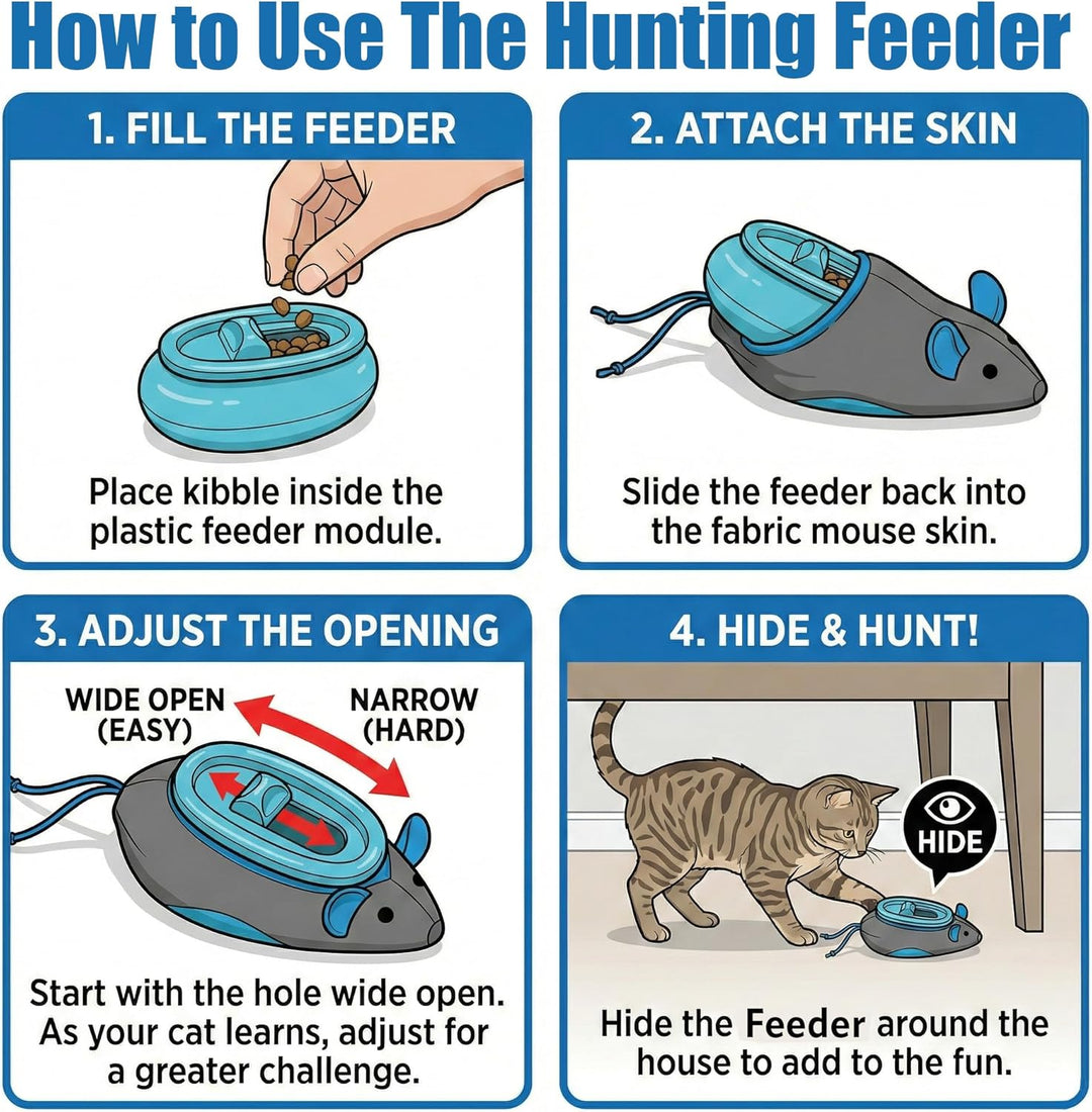 Doc & Phoebe Indoor Hunter Katzen Napf interaktiv einheitsgrösse Unterschiedlich