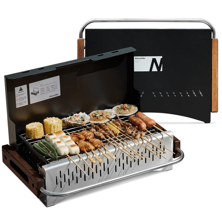 Naturehike Holzkohlegrill Klappgrill 50.2 x 32.8 x 33.5 cm Laptopgrill Portabel Mobil Campinggrill T