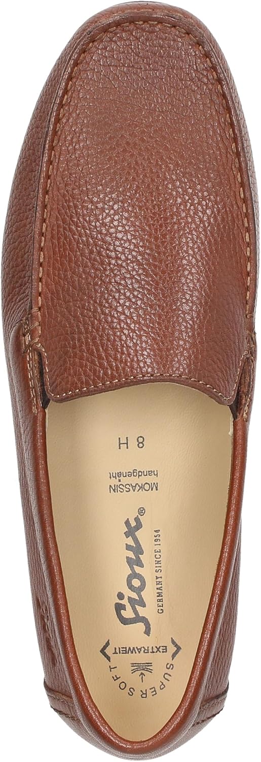 Sioux Herren Slipper Gilles-H 39.5 EU Weit Cognac, 39.5 EU Weit Cognac