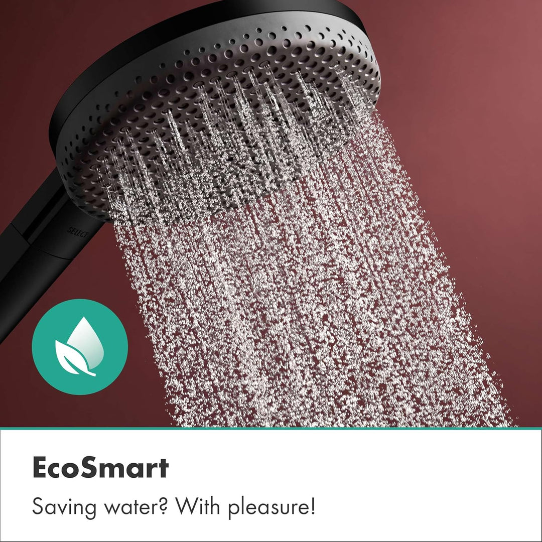 hansgrohe Raindance Alive Select S - wassersparender Duschkopf 7,1 l/min (EcoSmart), Handbrause mit