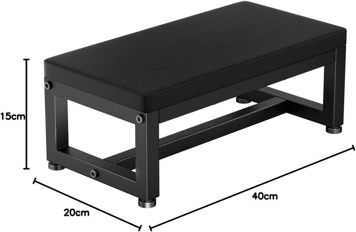 Tritthocker aus Holz für Erwachsene & Kinder, Klohocker 500lbs Tragkraft, Anti-Rutsch Oberfläche & V