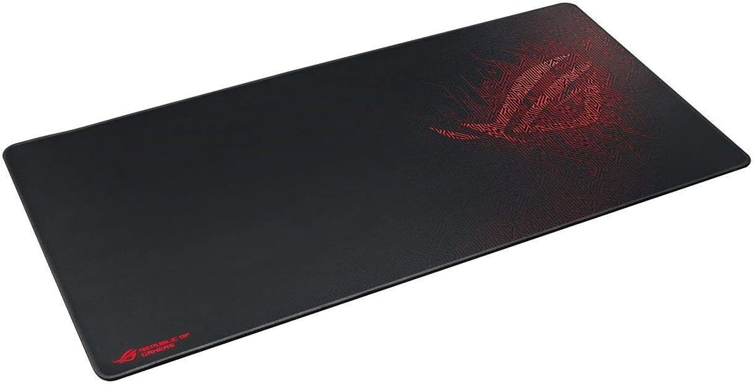 ASUS ROG Sheath Gaming Mauspad (Tischunterlage, extra gross, rutschfest) schwarz / rot, Schwarz