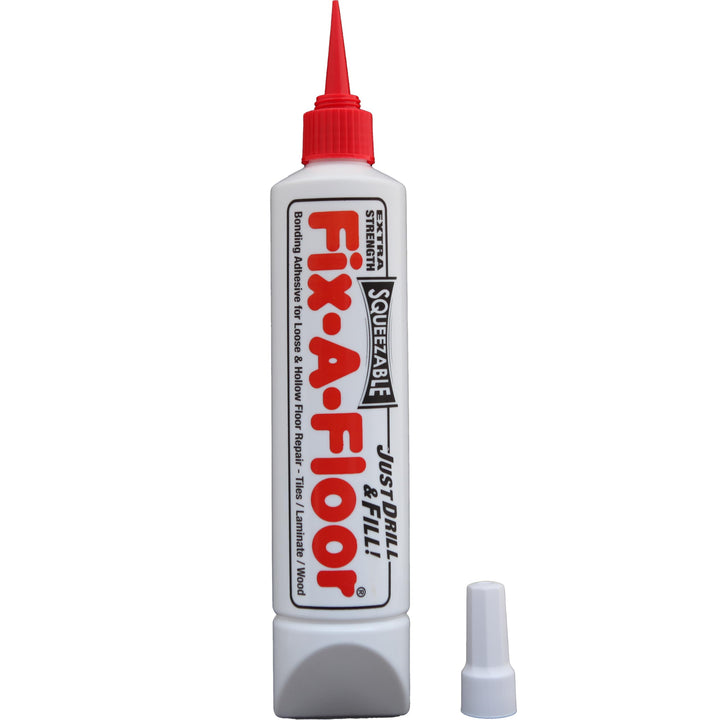 Fix-A-Floor Squeezy All-in-One Reparaturkleber für lose, hohle und knarrende Fliesen, Holz, LVT, LVP
