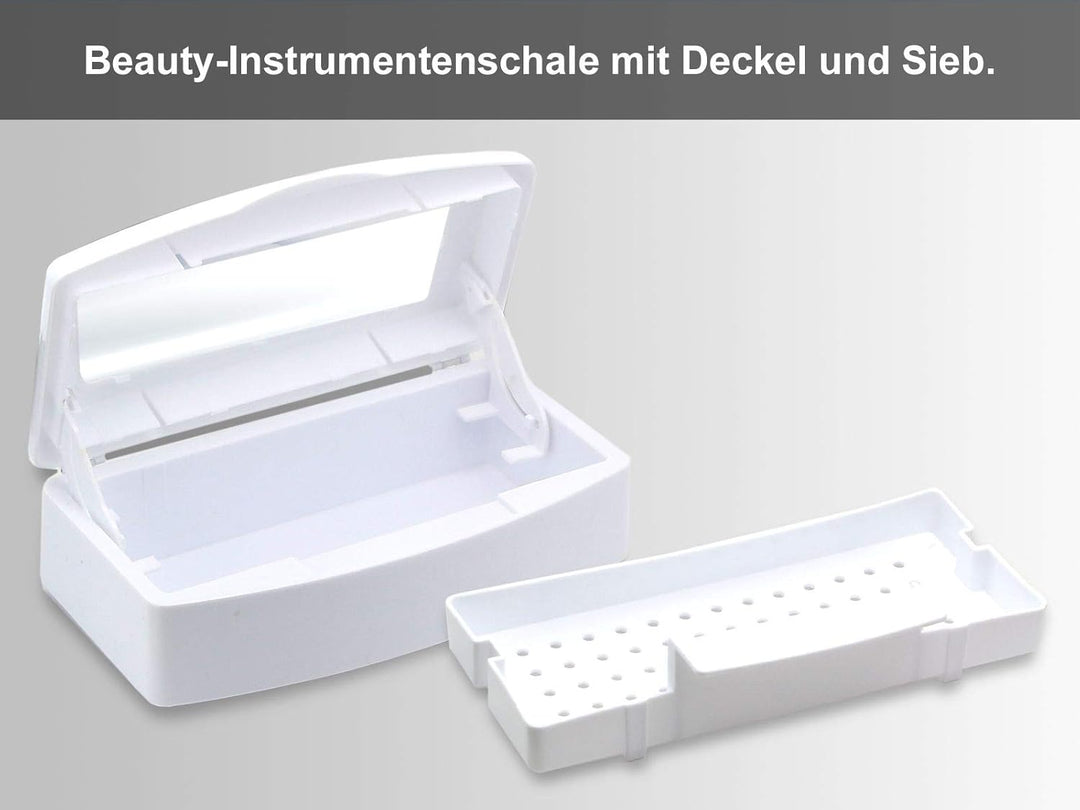 Beauty-Instrumentenschale mit Deckel und Sieb