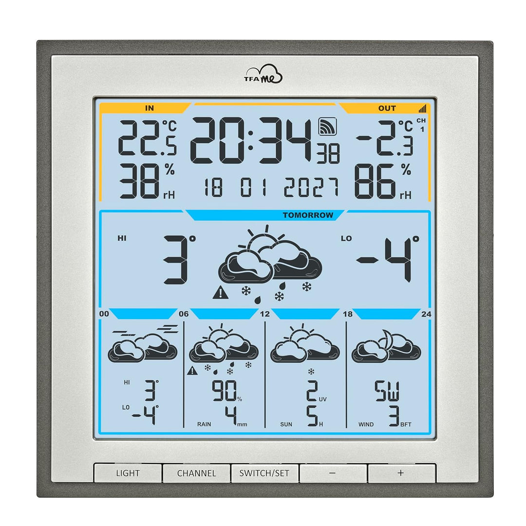 TFA Dostmann TFA.me WLAN Wetterstation ID-08, 35.8105.10, Profi-Wettervorhersage durch wetter.com 5