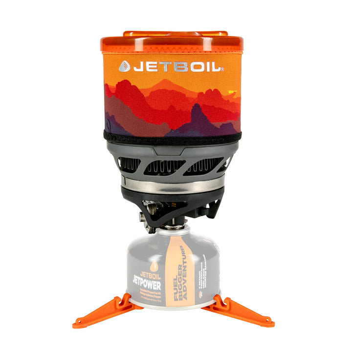 Jetboil MiniMo Camping- und Rucksackkochsystem mit einstellbarer Wärmekontrolle Sunset, Sunset