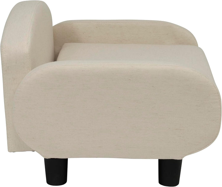 Paws &amp; Purrs Modernes Haustier-Sofa, 80 cm breit, niedrige Rückenlehne, mit abnehmbarem Matratzenbez