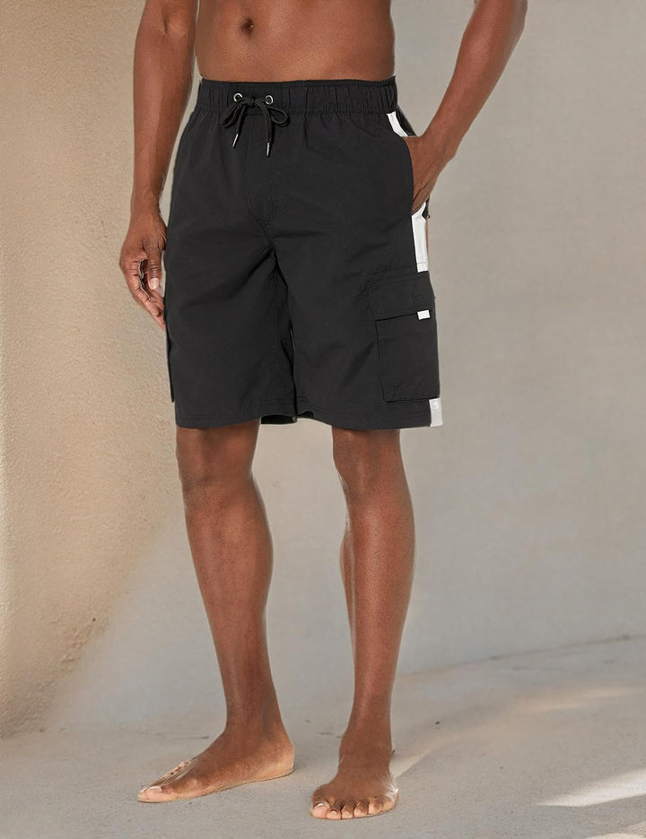 Southpole Herren Badehose M Schwarz, M Schwarz