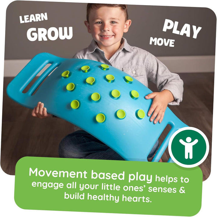 Fat Brain Teeter Popper, Wobble Balance Board, Balance Board with Popping Sounds, Kids Preschool Toy