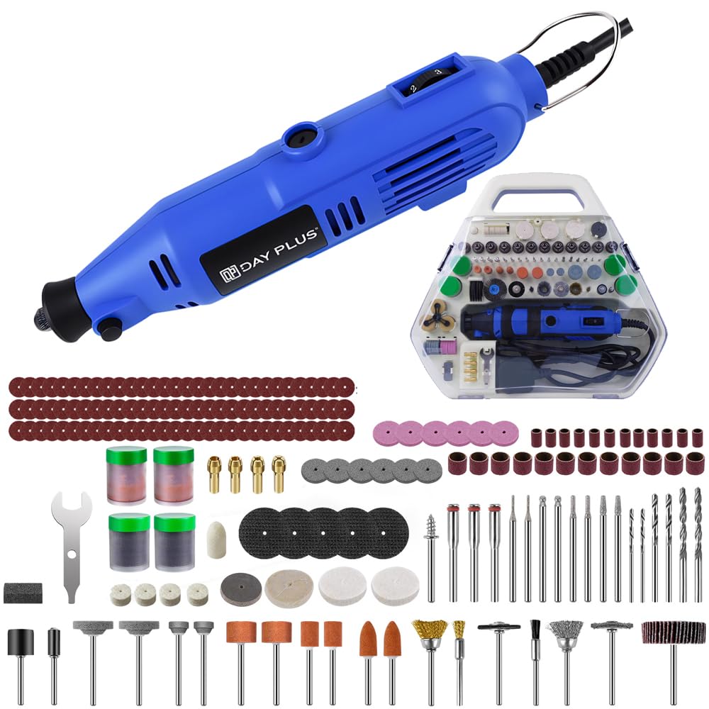 Mini Schleifer Multifunktionswerkzeug mit 252 Zubehör, 6-Variabler Geschwindigkeit, 10000-32000RPM S