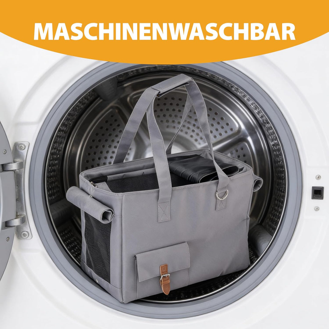 Ferplast Hundetasche Jetset, Tansportbox Katze, Hundebox, Sicherheitsgurt, Max 12 kg, 40 x 20 x H 30
