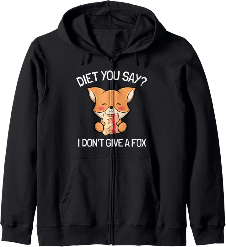 Lustiger Diät Spruch I Fuchs Isst Kuchen Kapuzenjacke
