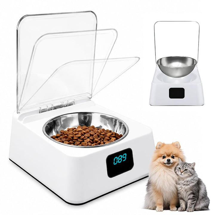 Futterautomat Katze Nassfutter, 350ML Katzenfutter Automat Infrarot Sensor