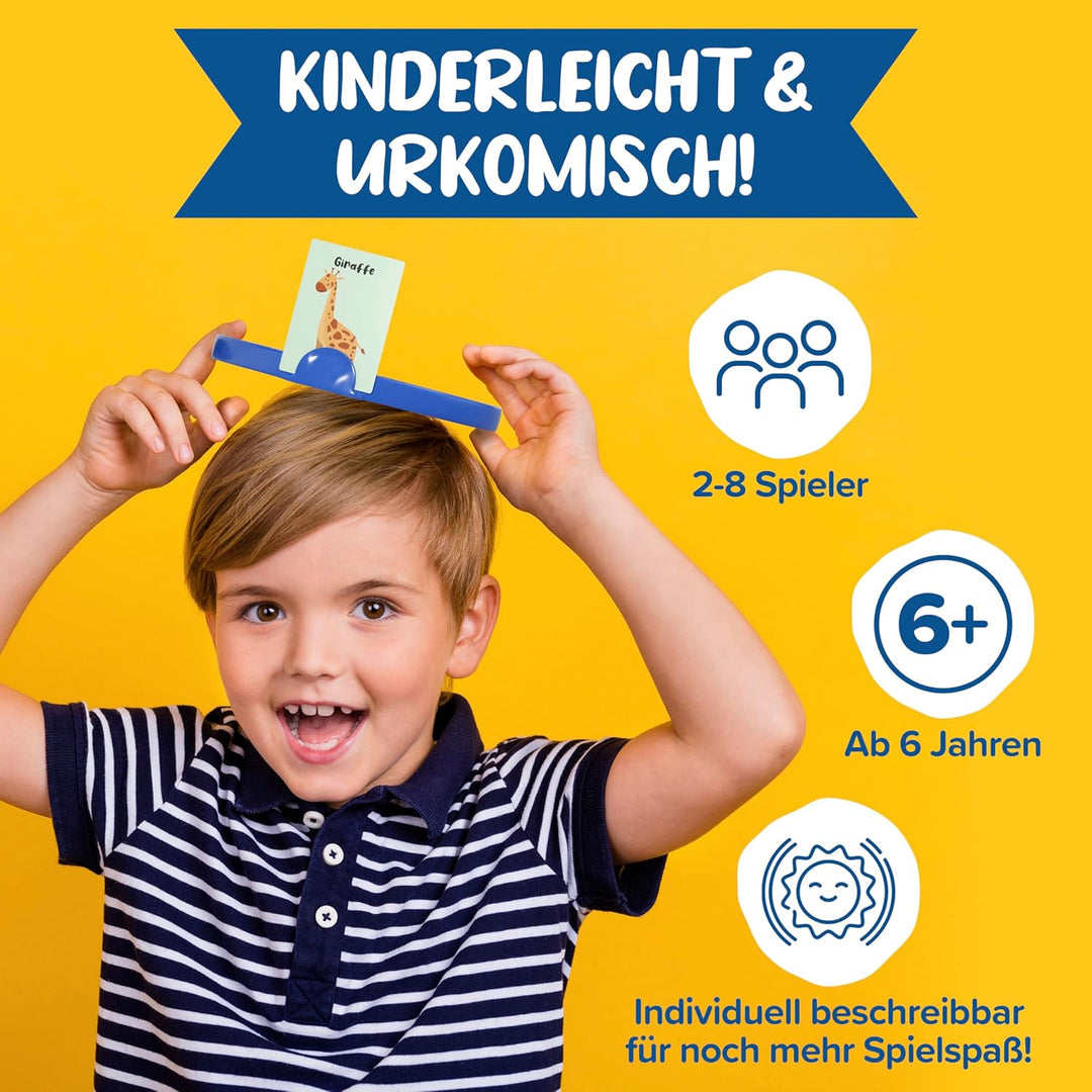 Wer Bin Ich Spiel für Kinder & Familien - Spiel ab 6 Jahre - bis zu 8 Spieler, lustiges was Bin Ich