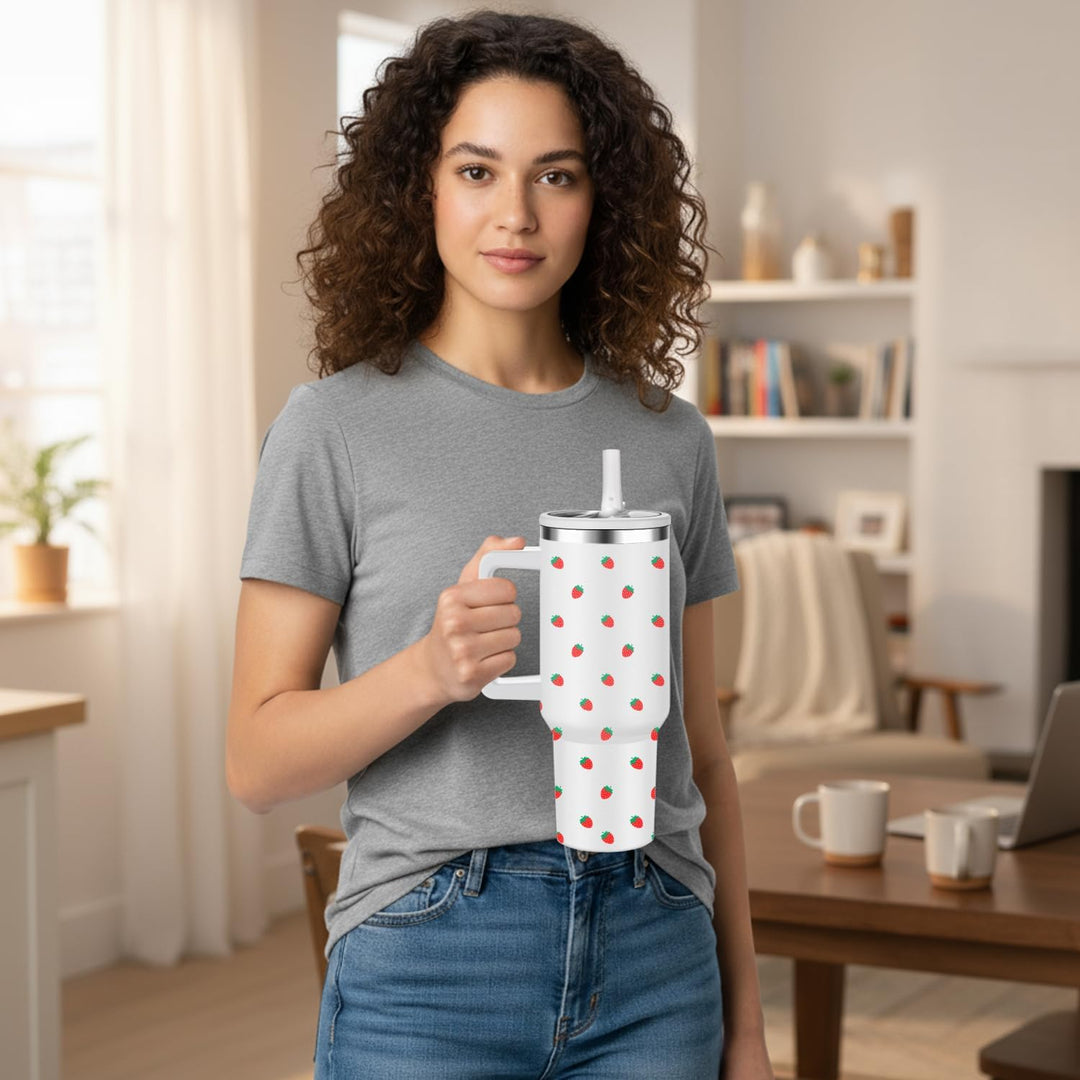 FOLAI Thermobecher Auslaufsicher,40oz Edelstahl Kaffeebecher to go isoliert mit Strohhalm,Reisebeche