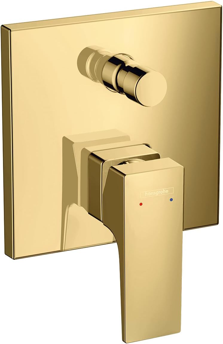 hansgrohe Wannenarmatur Metropol, Unterputz Einhebel-Wannenmischer, Polished Gold Optik Polished Gol