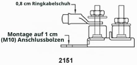 Blue Sea Systems mrbf Terminal Sicherung Blocks 2 Sicherungen, 2 Sicherungen