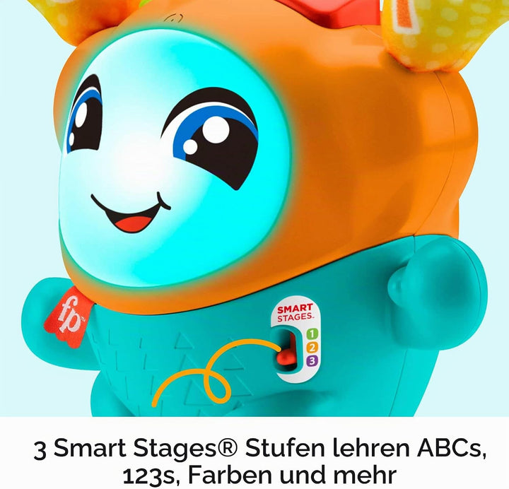 Fisher-Price HJP92 DJ Bouncin’ Beats Spielzeug, Multi, 16.9 x 29.6 x 33 Centimeters Englisch, Englis