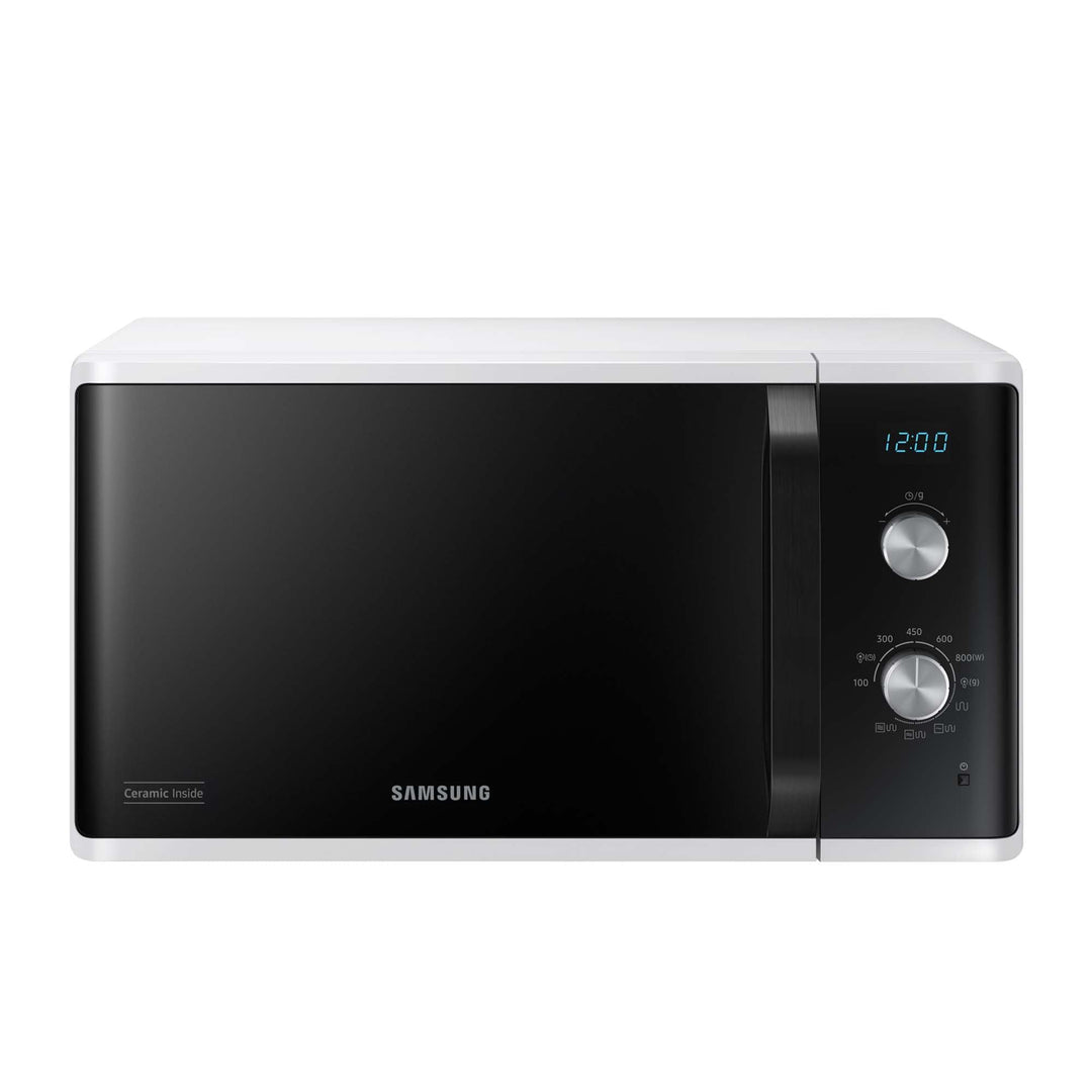 Samsung MG23K3614AW/EG Mikrowelle mit Grill / 23 Liter Garraum / 800 W/Grosses Grillelement für glei