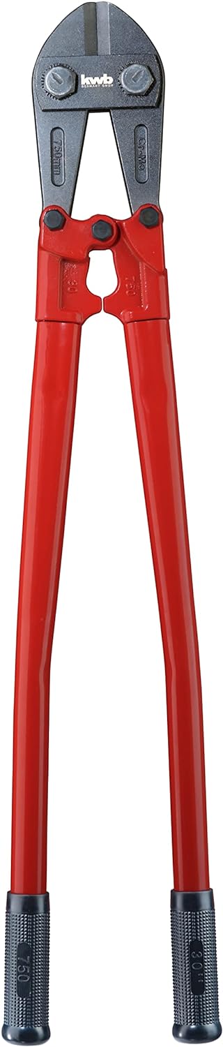 kwb Bolzenschneider in 750 mm, mit auswechselbaren Backen, stabiler Stahlrohr-Stiel mit Kunststoffgr