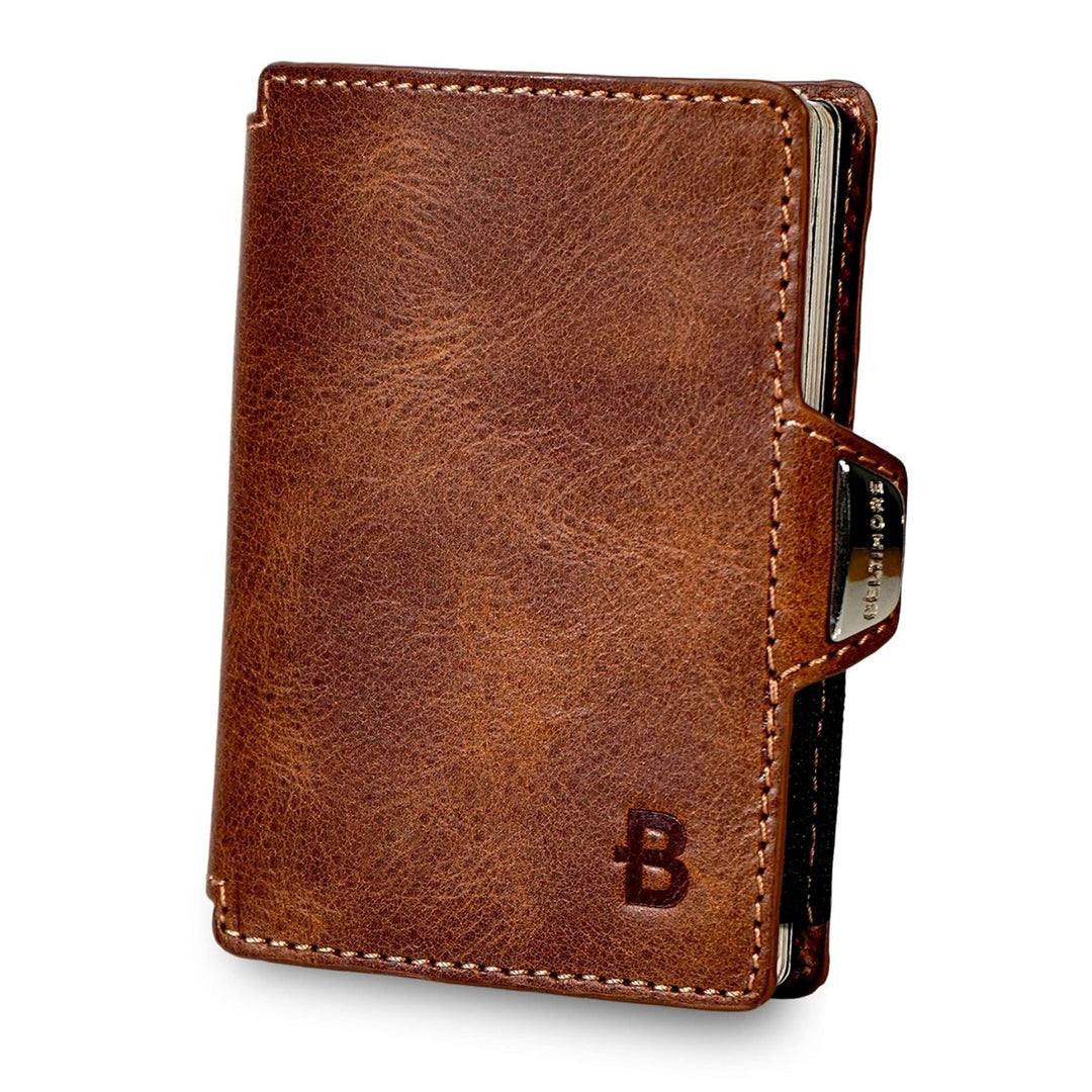 BELTIMORE – Wallet „Prince“ – Slim Wallet für bis zu 6 Karten – aus echtem Leder – Kartenetui - Geld