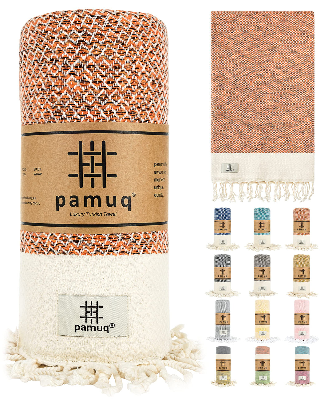 Strandtuch XXL Saunatuch Badetuch Hamamtuch Gross Baumwolle Duschtuch Pestemal Handtuch Fouta Pareo