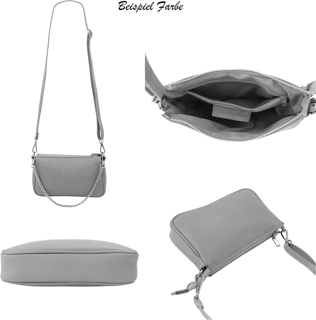 SH Leder Echtleder Schultertasche Umhängetasche Handtaschen Clutch kleine Tasche Abendtasche 23x13cm