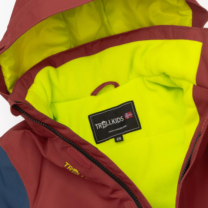 Trollkids Kids Hallingdal Snowsuit 116 carmin red/black/mystic blue, 116 carmin red/black/mystic blu