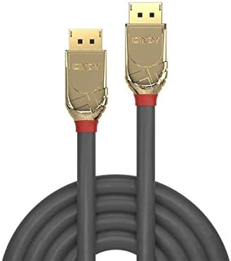 LINDY 36293 3m DisplayPort 1.4 Kabel, Gold Line