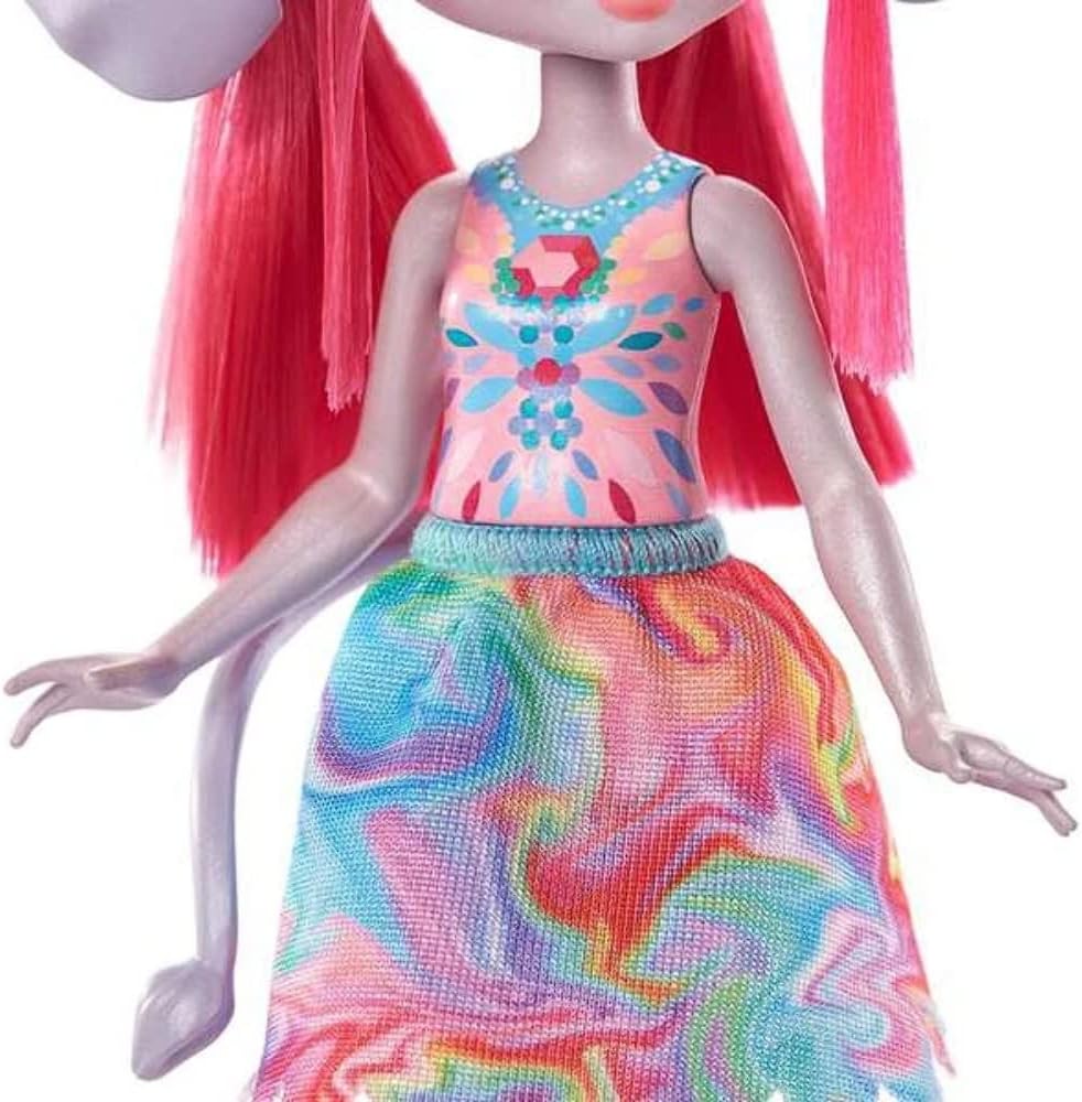 Enchantimals GTM30 - Familie Spielset, Elefantenmädchen Esmeralda Elephant Puppe (15,2 cm), 3 Elefan