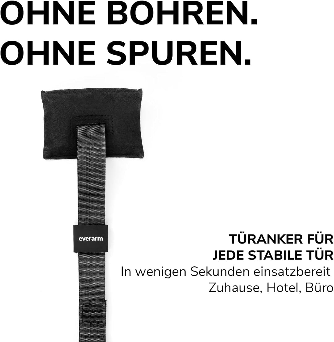 Schlingentrainer Set mit Türanker - Profi Suspension Trainer für Ganzkörpertraining - Sling Trainer