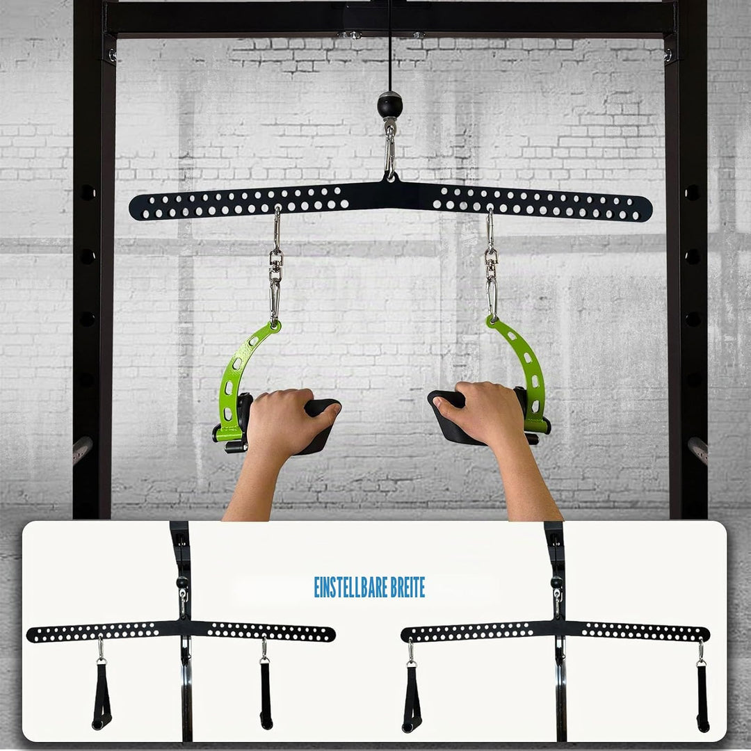 KORIKAHM Multi-Grip LAT Pull Down Bar für Home Gym Fitness, Spreizplatte LAT Pulldown Aufsätze für P