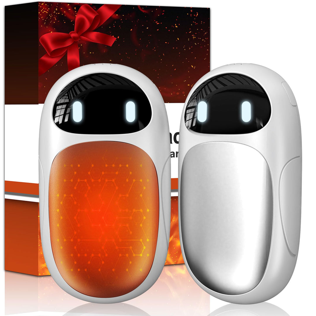 Handwärmer Elektrisch Magnetisch - 2er Pack Beidseitig Taschenwärmer Aufladbar，LED-Display & 3 Heizs