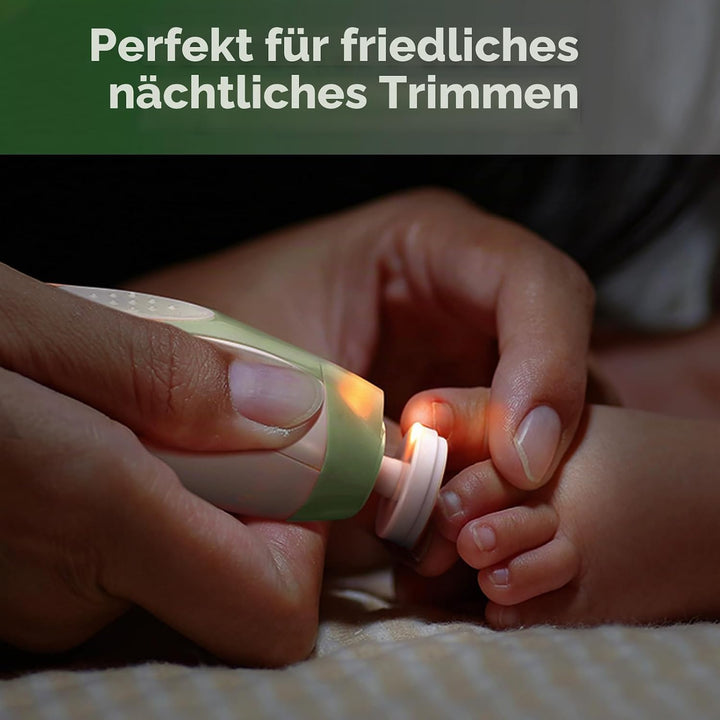 haakaa Baby Nageltrimmer Elektrisch Baby Nagelknipser Set für Neugeborene, Kleinkinder oder Erwachse