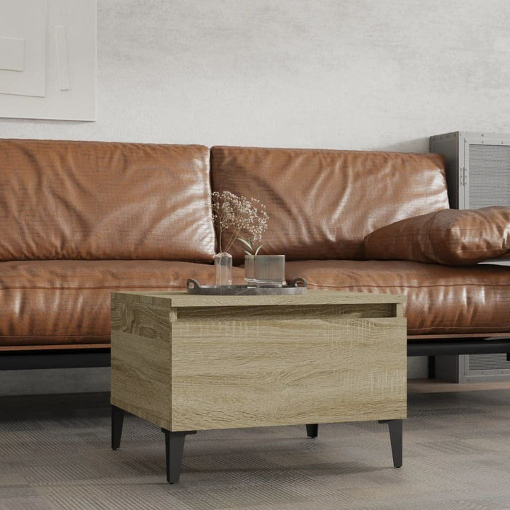 FIRBNUS Beistelltisch Sonoma-Eiche Beistelltisch Couch Beistelltisch Schmal Beistelltisch Holz Beist