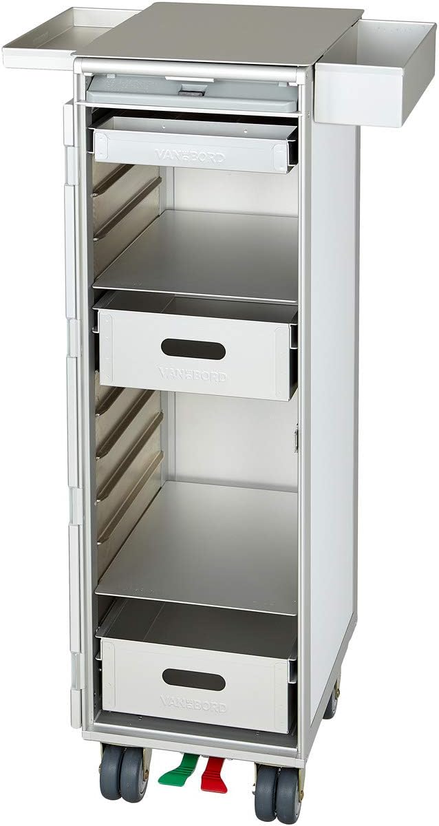 VanDeBord Ausstattungspaket Büro & Homeoffice, Zubehör für Airline Trolleys, Büro-Rollcontainer, Hom